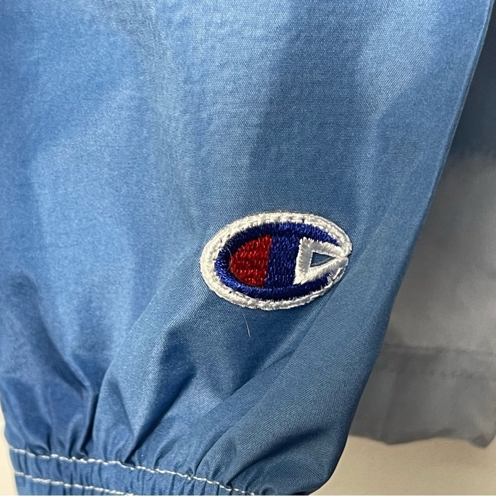 NWT Champion Packable Stadium windbreaker Jacket – Sky & Cloud dye -Men Small - Picture 7 of 14